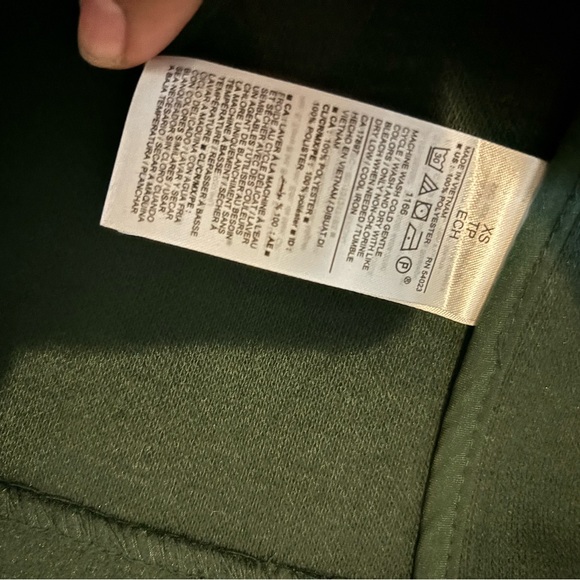 Old Navy Women's Dark Green Trench Coat - Picture 4 of 4
